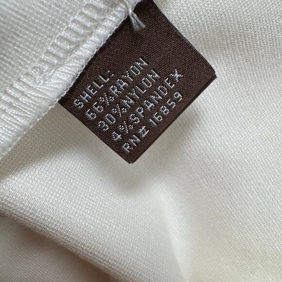 J.McLaughlin White Crew Neck Short Sleeve Loose Fit Mini Tunic Dress Size M - Picture 9 of 11